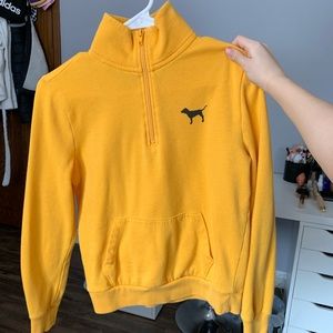 PINK mustard yellow xs sweater